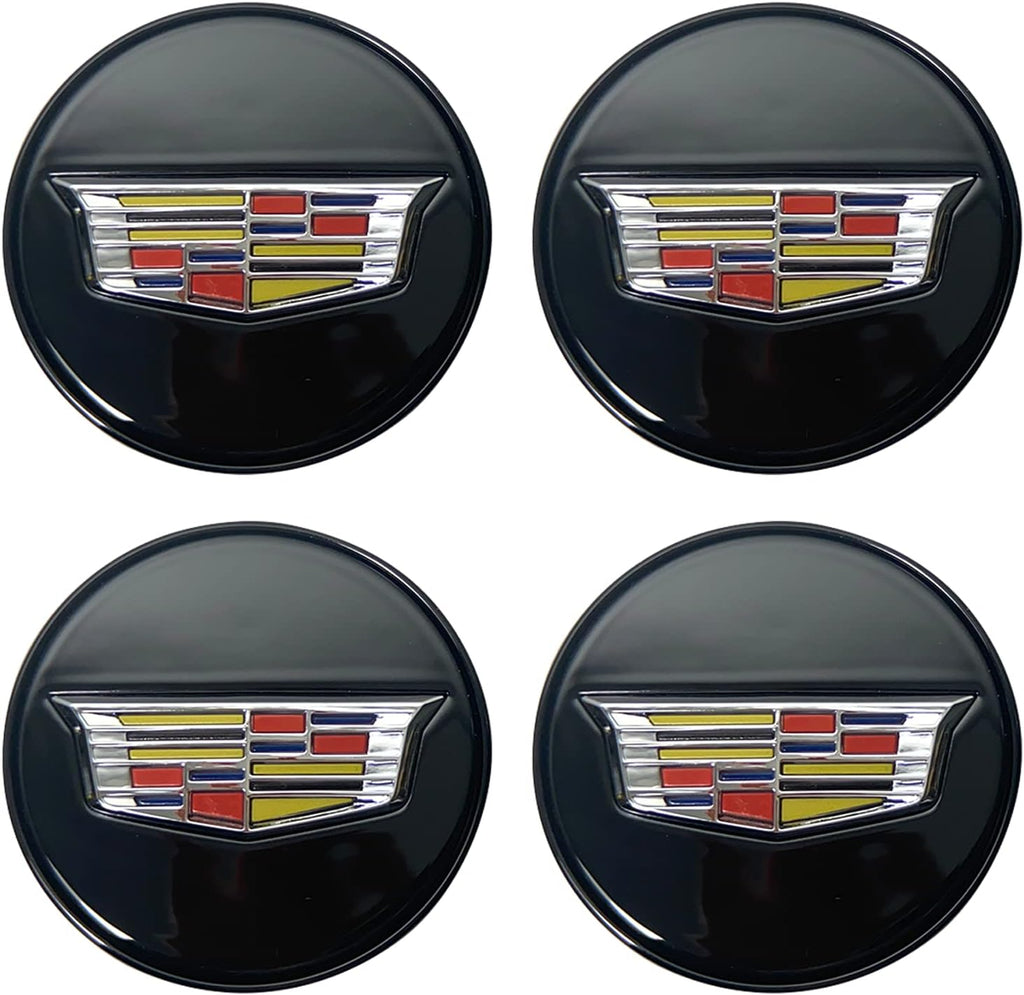 Illuminated Wheel Center Cap, 4pcs, 67mm, Black Logo A81905