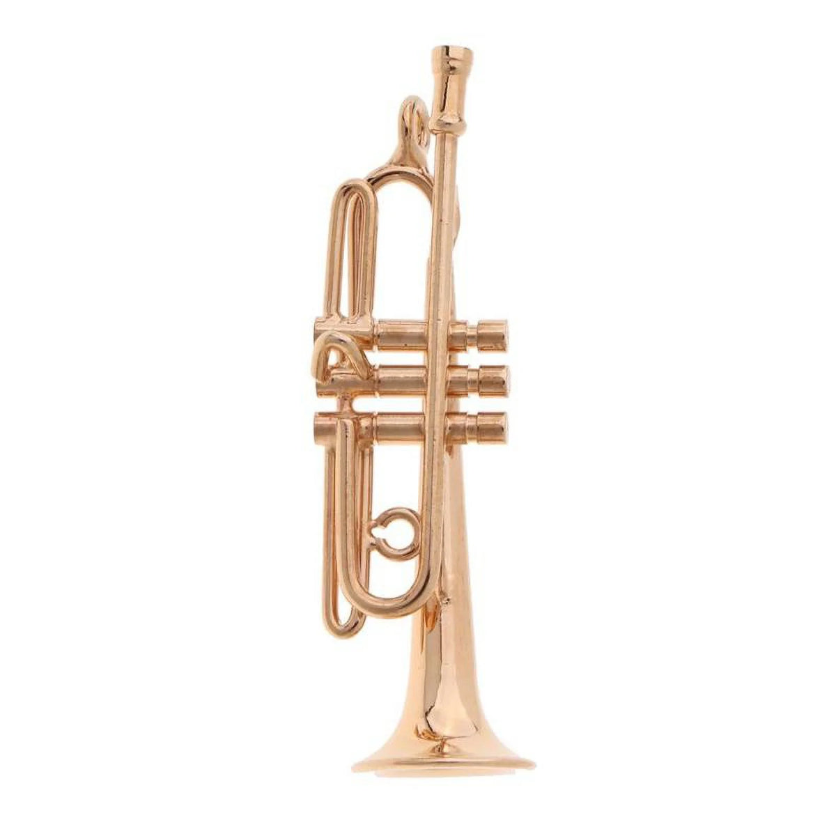 Metal Golden Trumpet Dollhouse Musical Instruments Set I977816