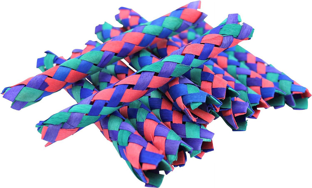 24 Pack Bamboo Chinese Finger Traps (5") Multi Color P5220