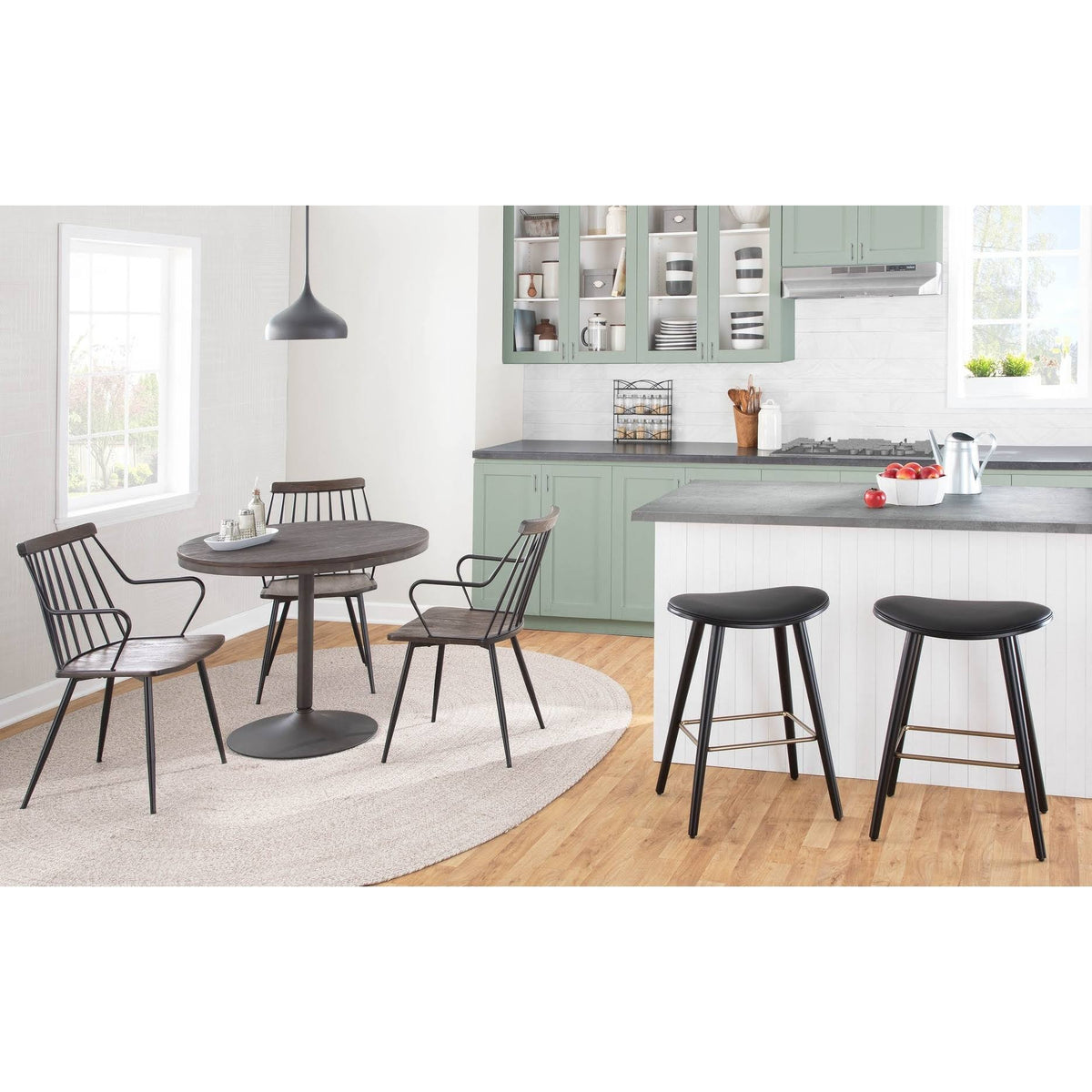 Saddle Counter Stool - Set of 2 B91200