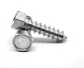 5/16-12 x 1 1/4 Sheet Metal Screw Indented Hex Head Type AB Low Carbon Steel Zinc Plated X845