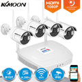 4CH 1080p Wireless WiFi Outdoor Security IP Camera System NVR Kit L3491