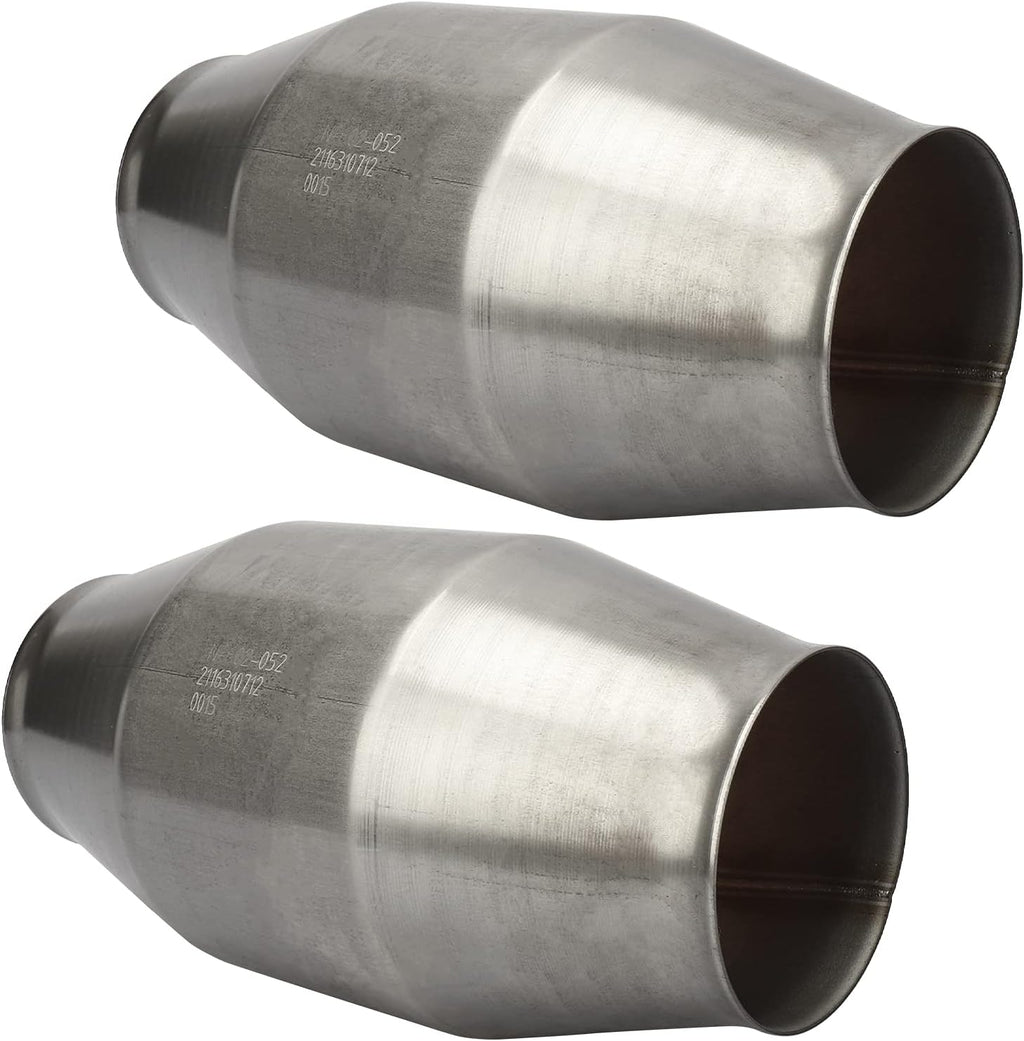 2 Pack Universal Catalytic Converter with O2 Port K1638