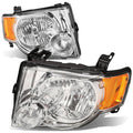 Pair Chrome Housing Amber Corner Headlamp D733249