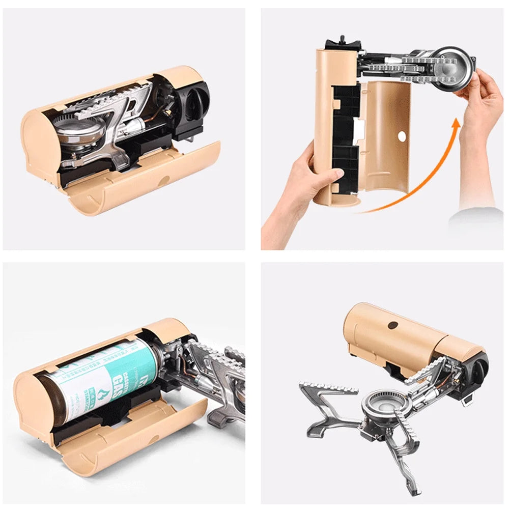 2600W Camping Cassette Stove with Carrying Bag J13452