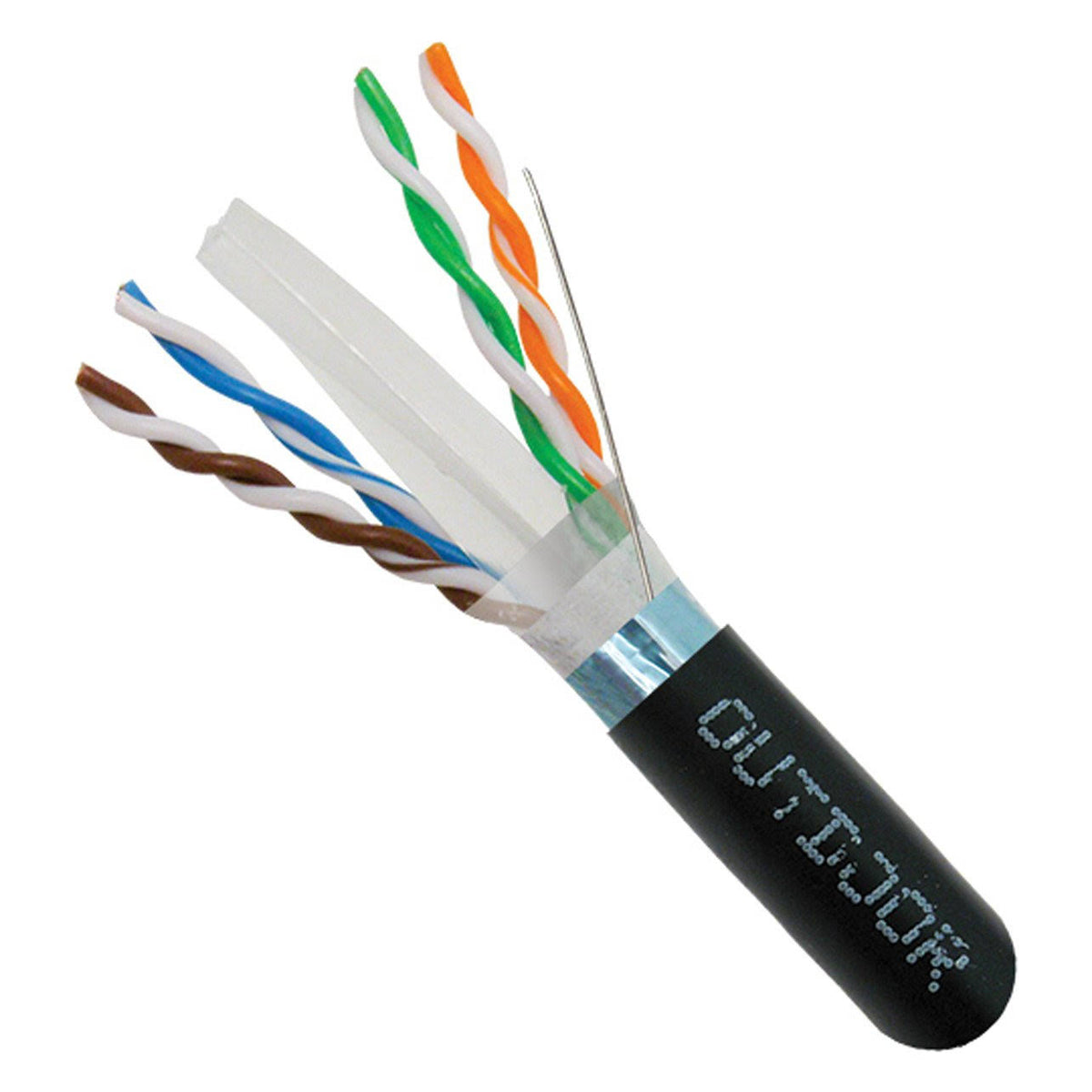2000ft Black Shielded Bulk Ethernet Cable B73502