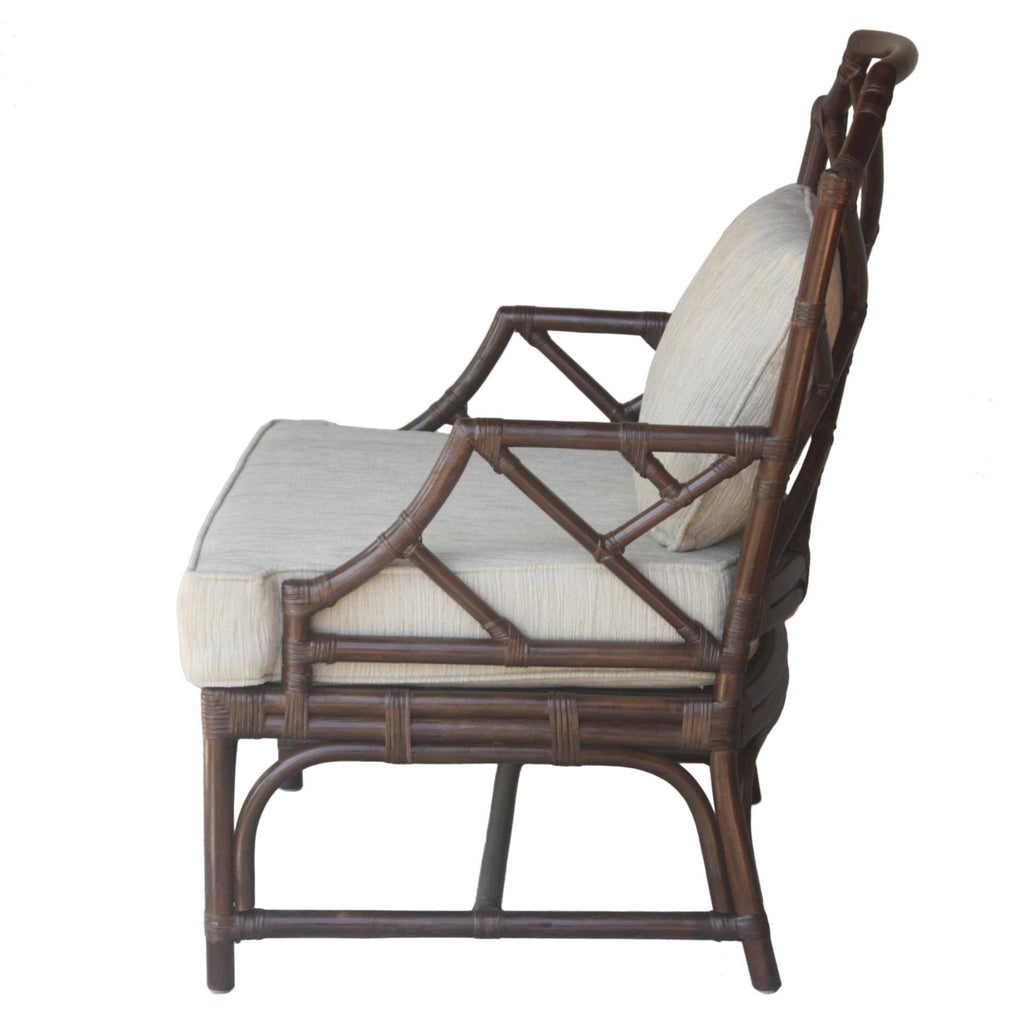 Rattan Accent Arm Chair, Canary Brown L5513