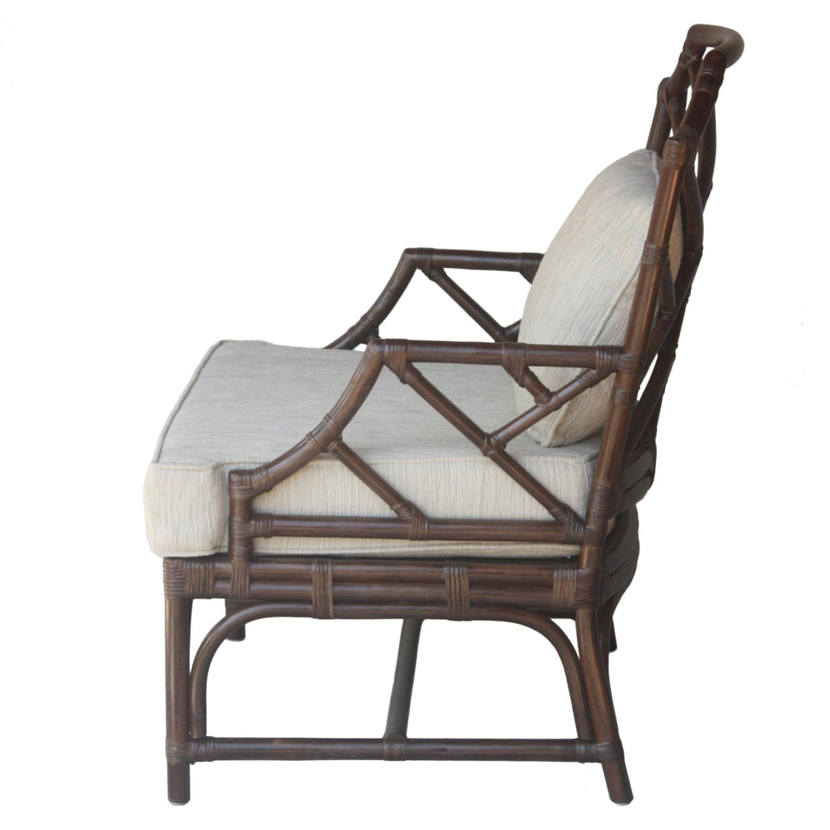 Rattan Accent Arm Chair, Canary Brown L5513