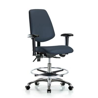 Blue Ergonomic Drafting Chair U1467