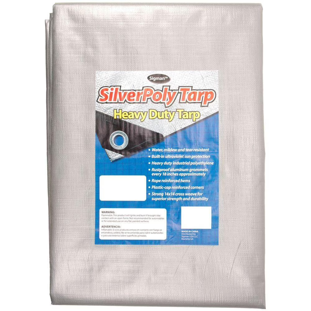 12' x 30' Silver Heavy Duty Tarp C505