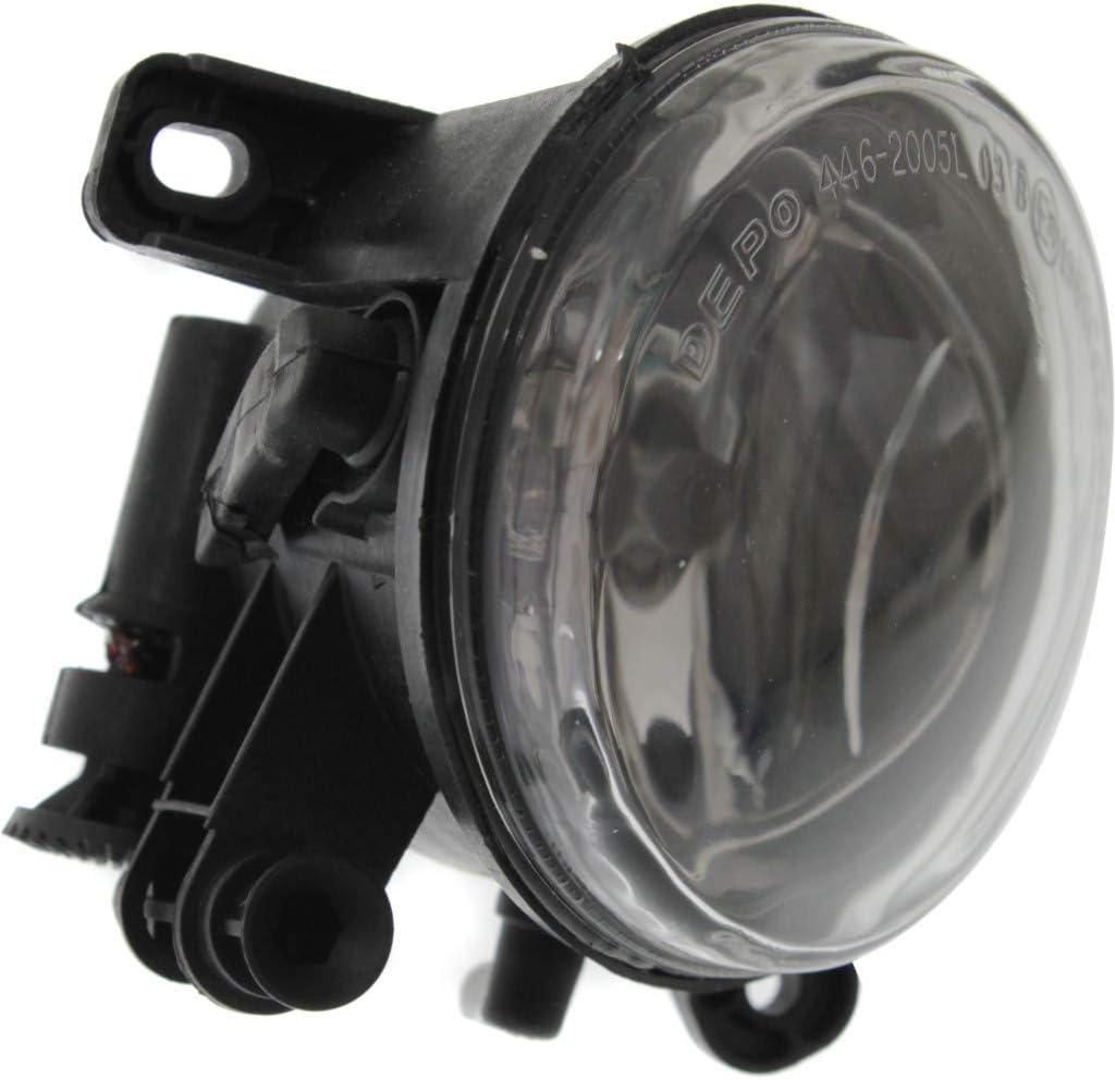 Fog Light Assembly for Audi A6 2009 2011 Driver Side with Bulbs Pack of 2 F7717