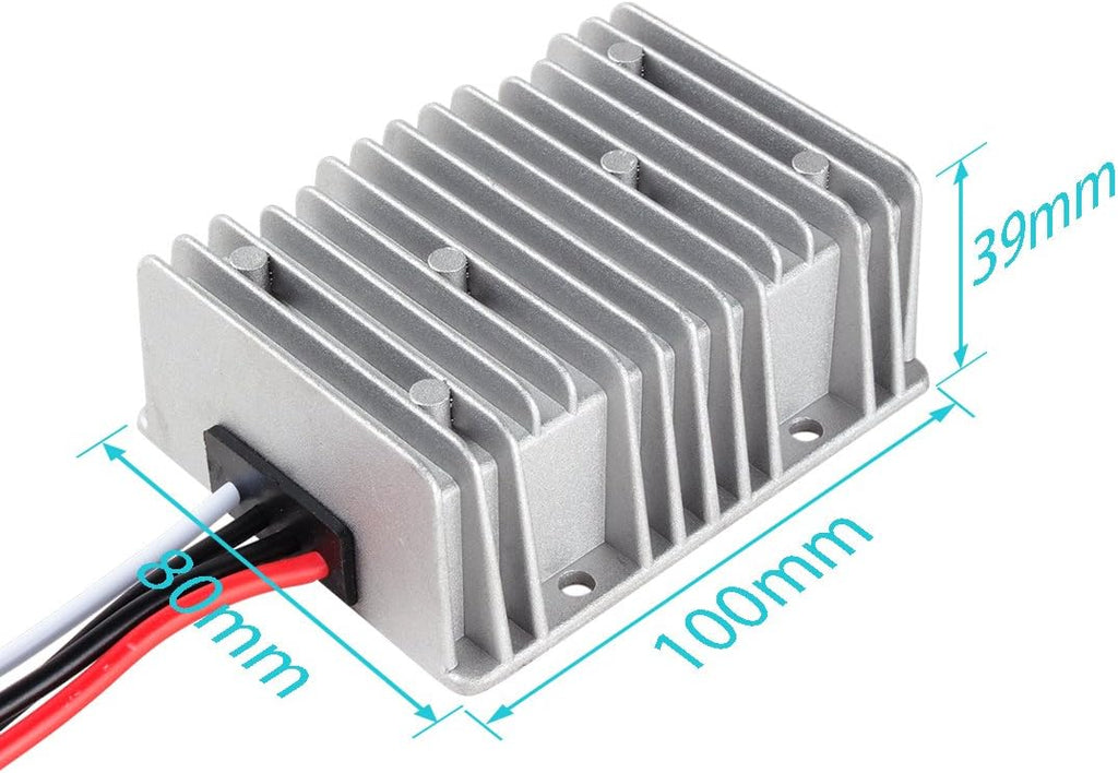 DC 12V Step-Up to DC 19V 20A 380W Waterproof Power Converter Pack of 2 J6273