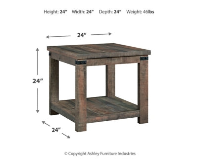 Rustic Brown End Table K940595