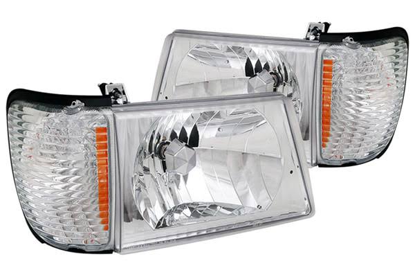 Chrome Euro Headlights for Ford Crown Victoria O988