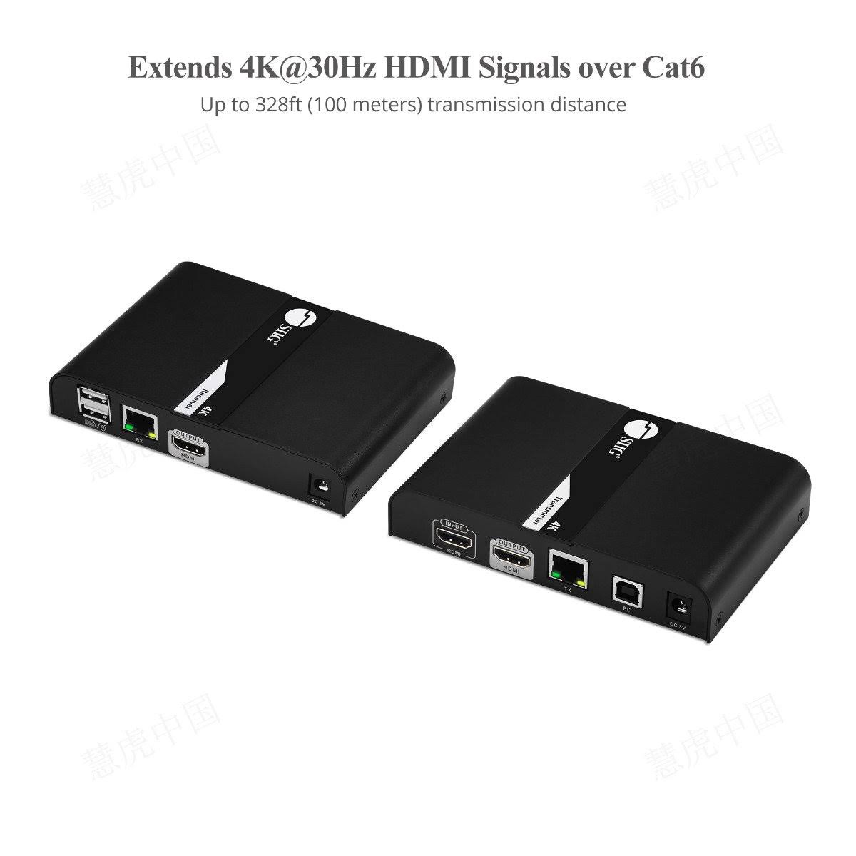 HDMI 4K30Hz KVM over Cat 6 A/V/USB Extender N262525