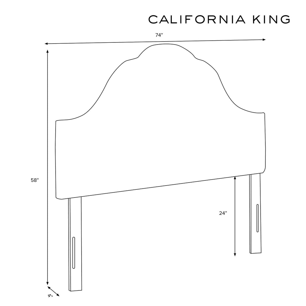 Yellow Velvet Arched Headboard I755