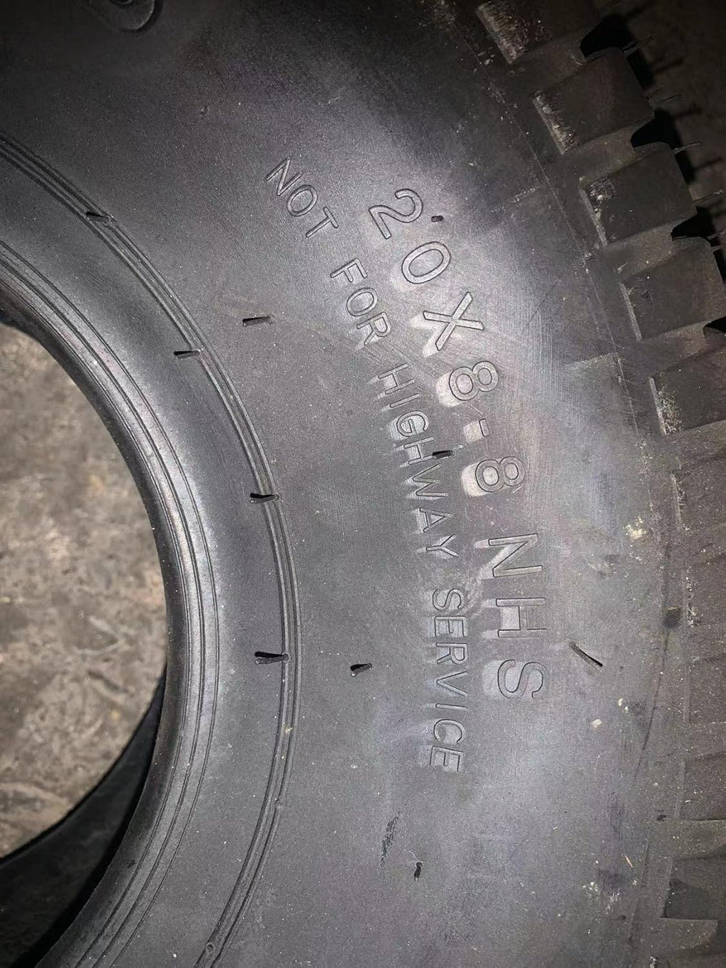 2Pcs 18 x 6.50-8 Tubeless Lawn Mower Tire E81996
