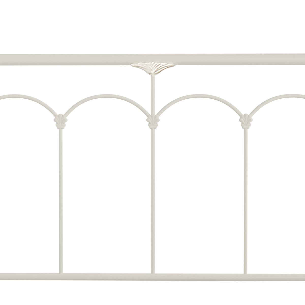 King Soft White Metal Headboard N330690