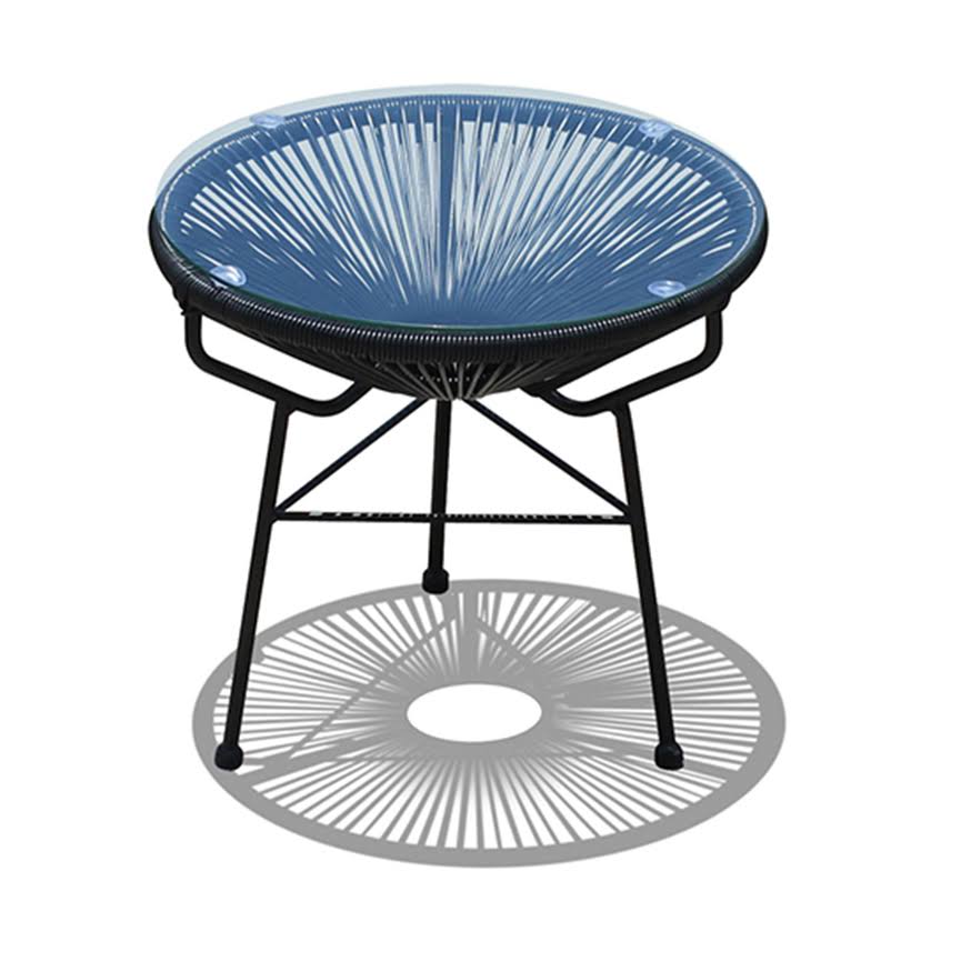 Lime Green Acapulco Chair with White Side Table or Ottoman G741