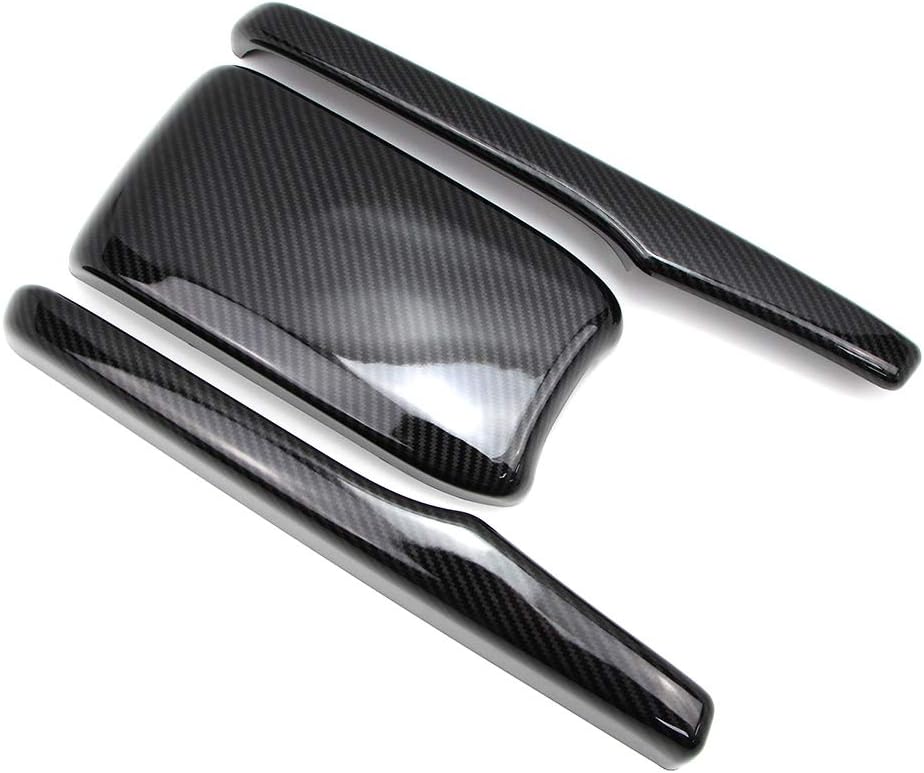 Carbon Fiber Style Armrest Box Cover Pack of 2 N765