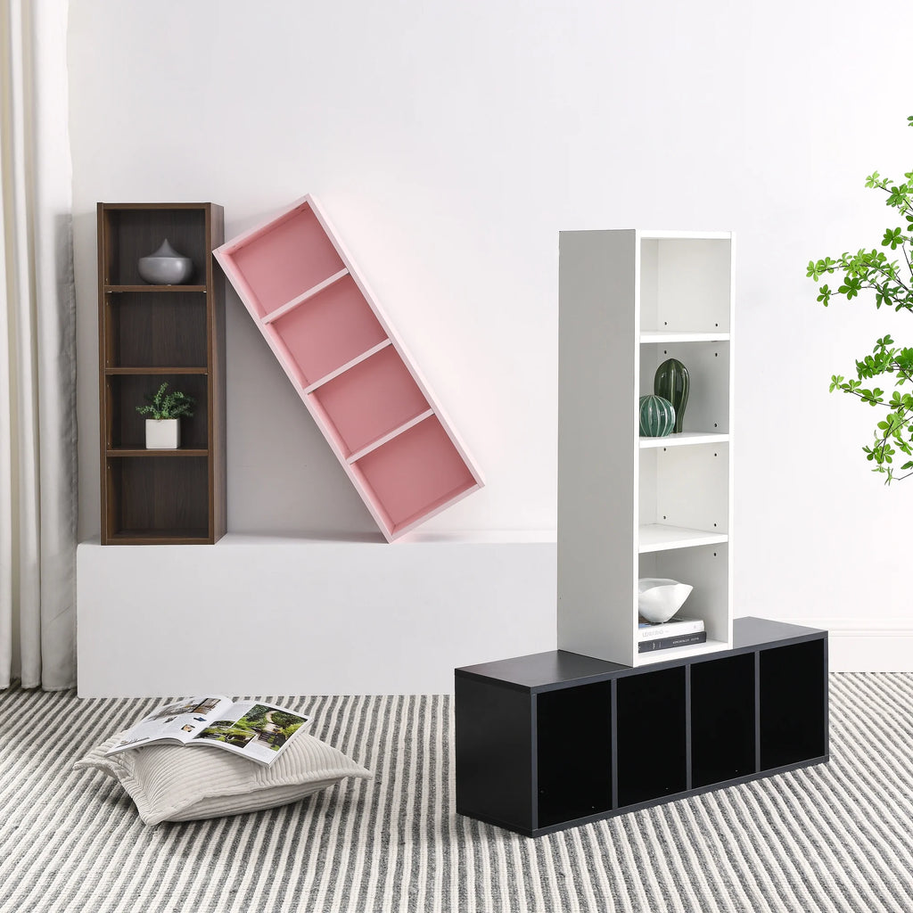 8-Tier Media Storage Tower Rack with Adjustable Shelves H629968