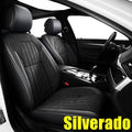 Black Faux Leather Car Seat Covers Full Set T68051