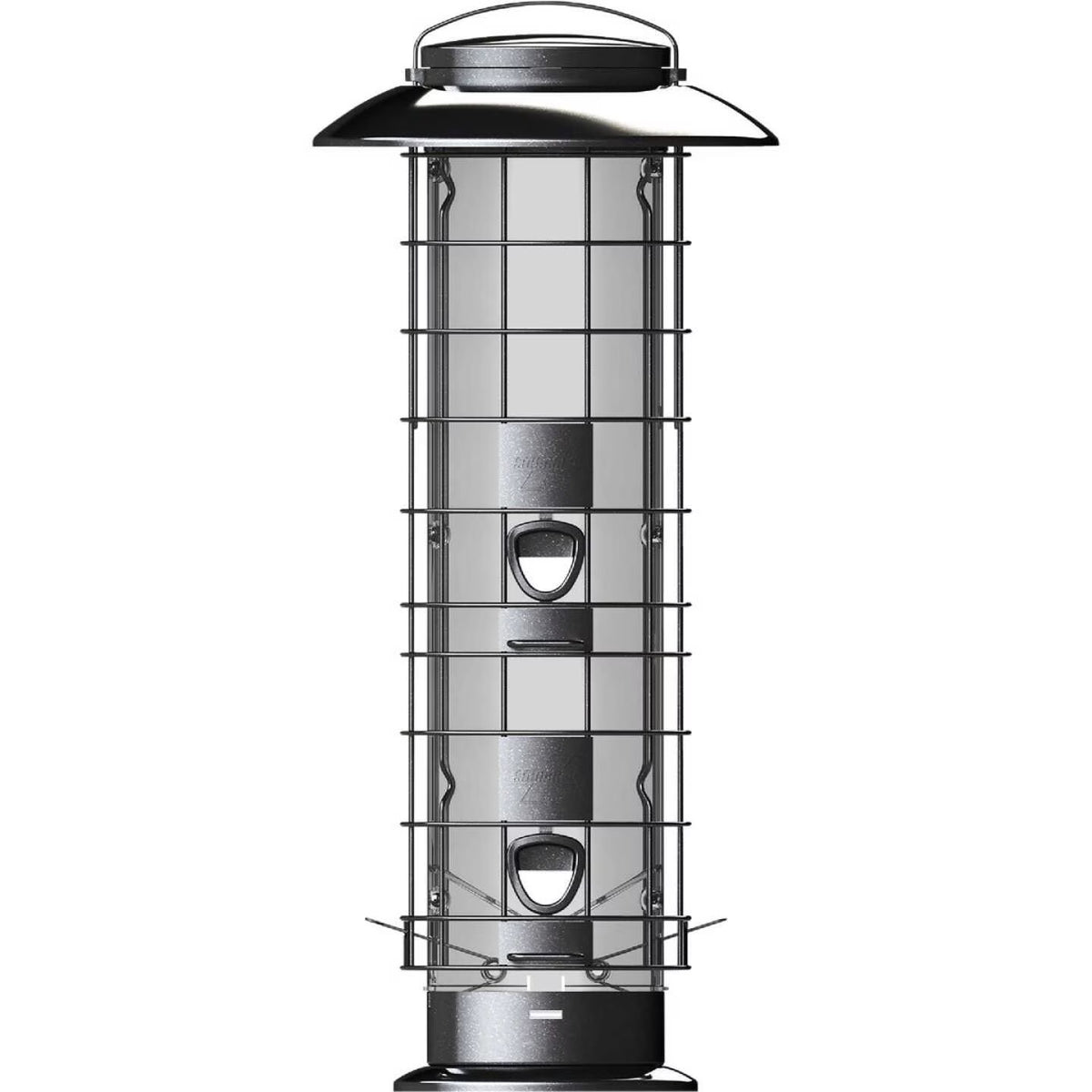 Silver Metal Cage Tube Bird Feeder W956