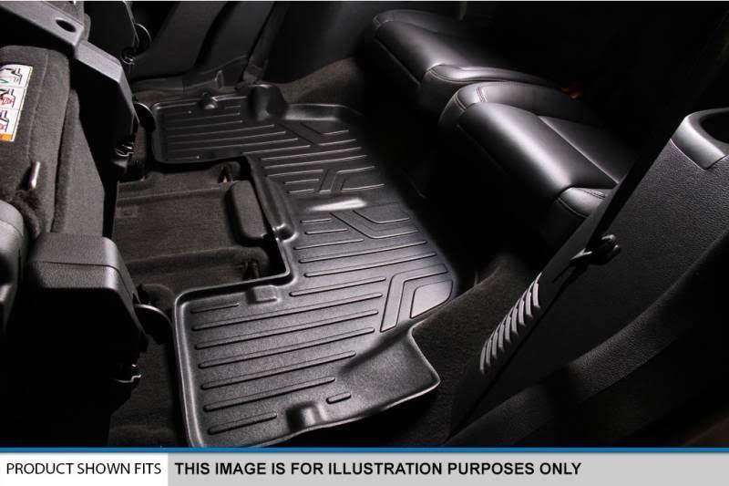 Black 3 Row Floor Mats and Cargo Liner for Honda Pilot A791671