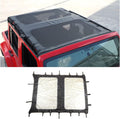 Soft Top Sunshade Full Length Mesh Sun Shade Cover for 2007-2017 Jeep Wrangler JKU O58784