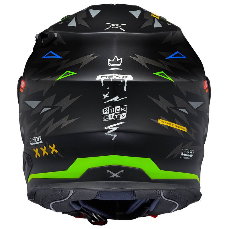 Black Neon Matt Full Face Helmet XL E6185