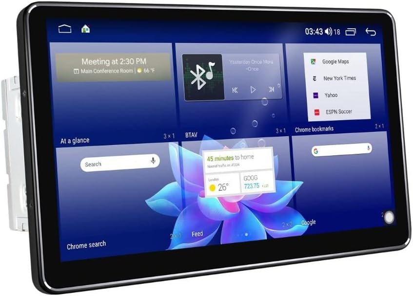 10.5 Inch Single Din Car Stereo with 6GB+128GB D22558