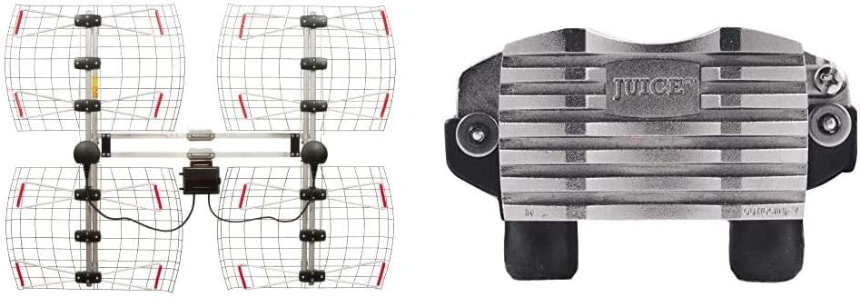 Silver Multi-directional Bowtie TV Antenna J380