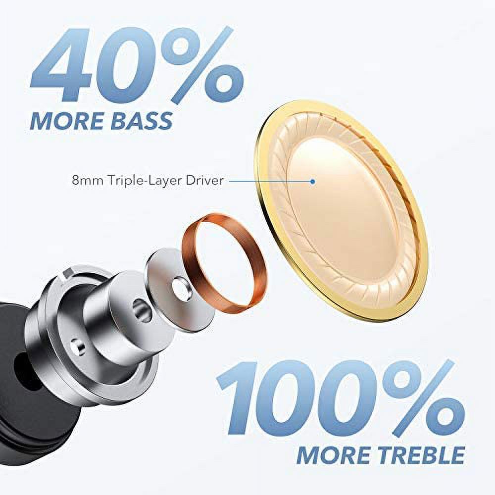 True Wireless Earbuds, 35H Playtime, Wireless Charging, USB-C P3668