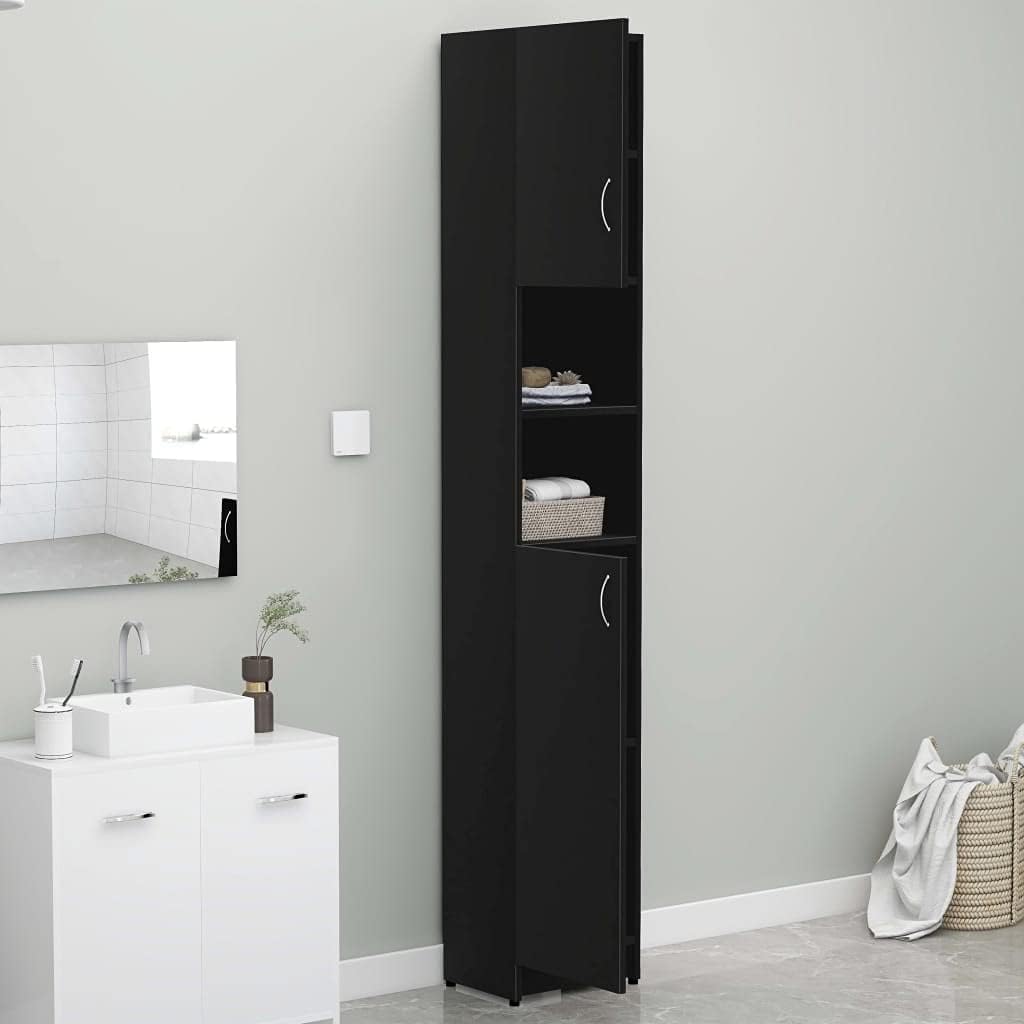 Black Bathroom Cabinet U345953