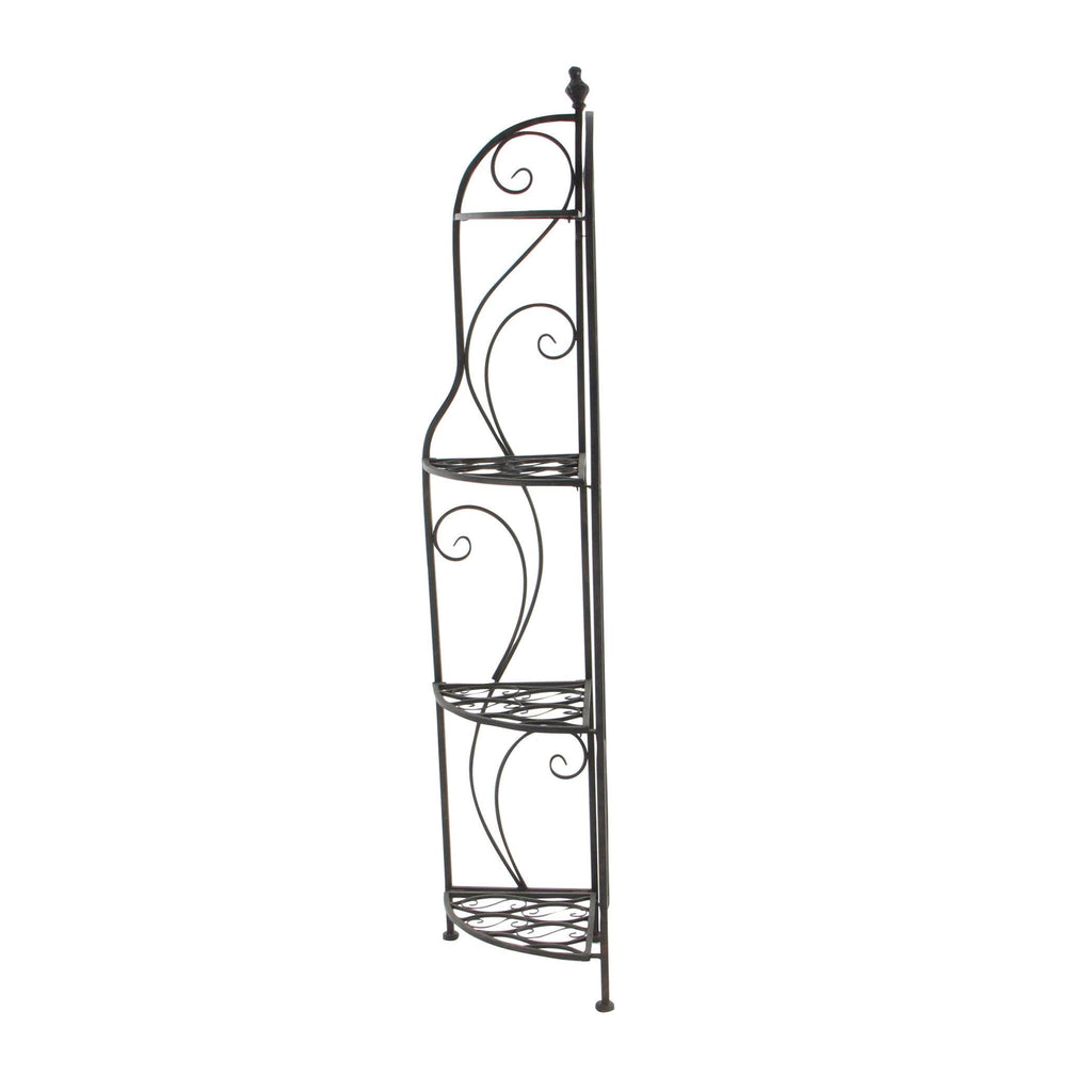 Black Metal Corner Rack T6260