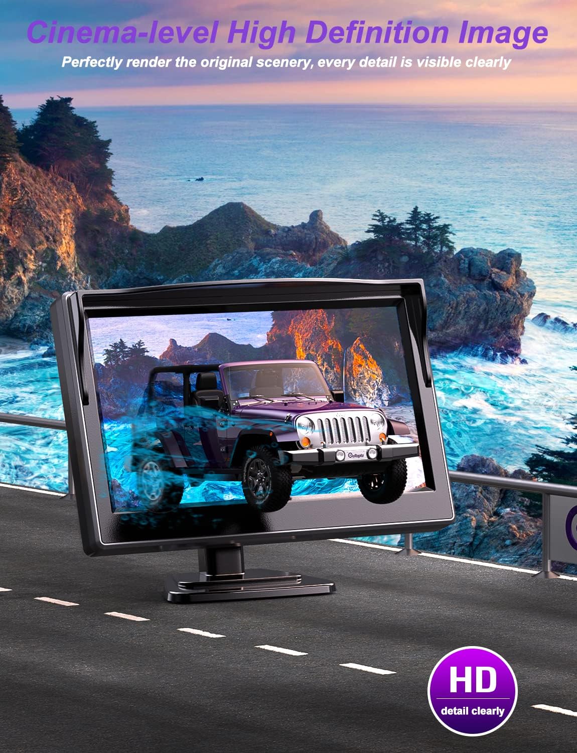 1080P Wired Backup Camera with 5 Inch Monitor, Pack of 2 P27136