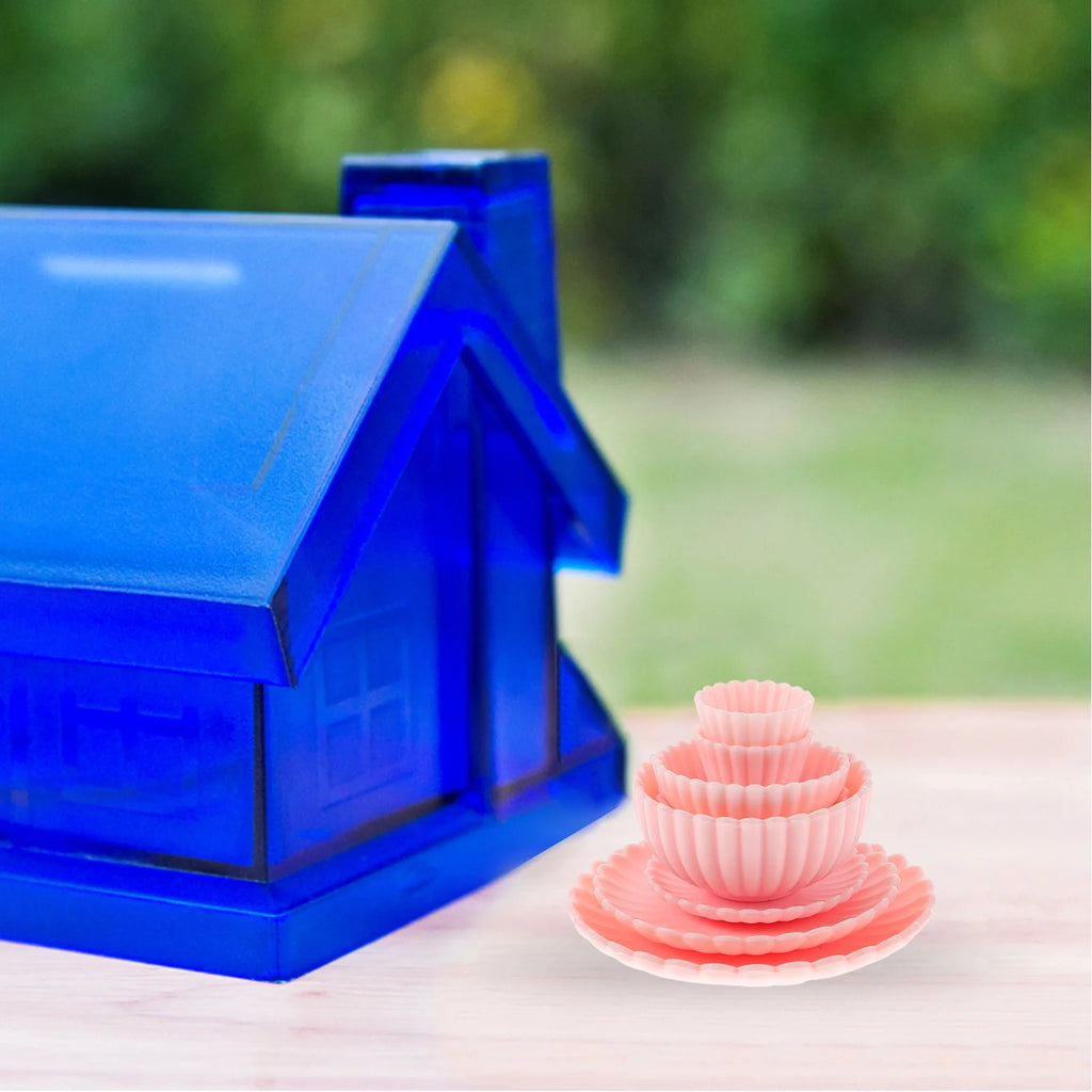 8 Pcs PVC Dollhouse Kitchen Dinnerware Toys Set I657