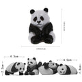 12Pcs Miniature Panda Dolls E505