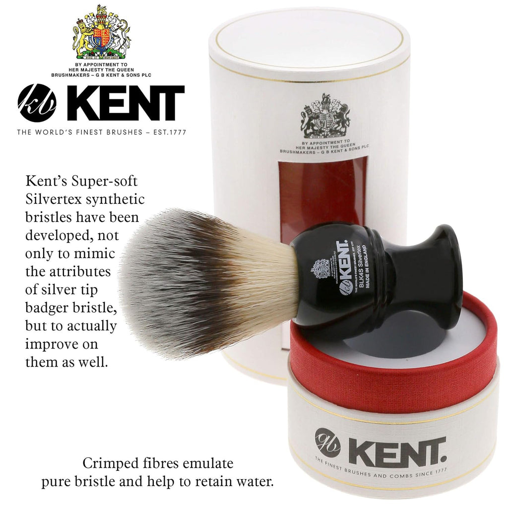 Traditional Small Travel Shaving Brush with Badger Bristles and Mock Ivory Base M9738
