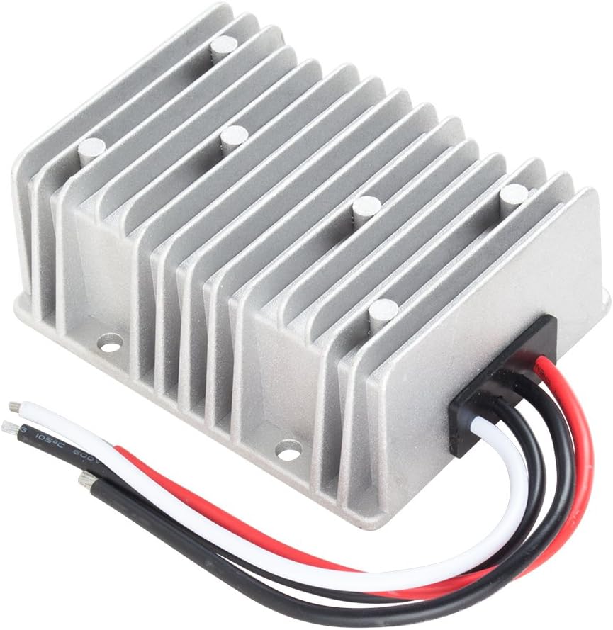 DC 12V Step-Up to DC 19V 20A 380W Waterproof Power Converter Pack of 2 J6273
