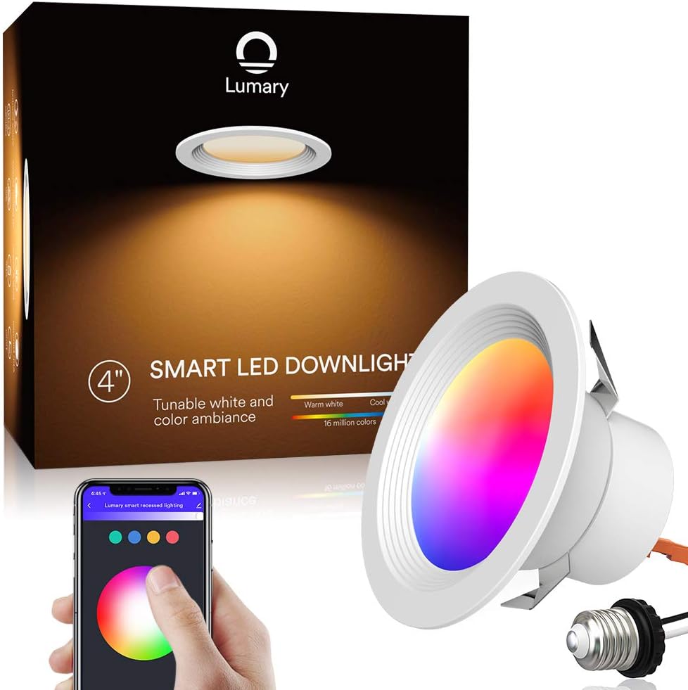 5/6 inch LED Smart Recessed Lighting Wi-Fi RGBWW Downlight 13W 1100LM D15424