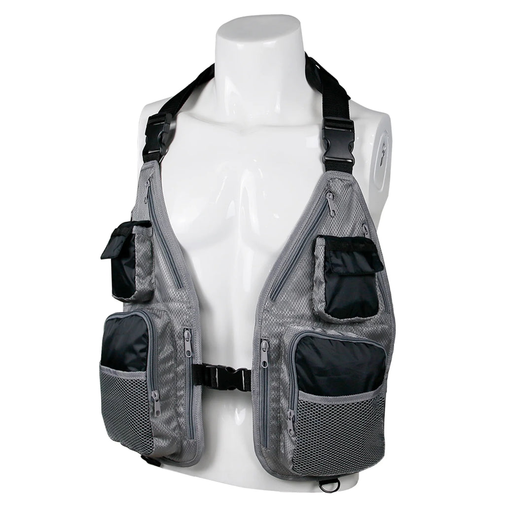 Breathable Adjustable Waistcoat with Pockets D Rings Z5746
