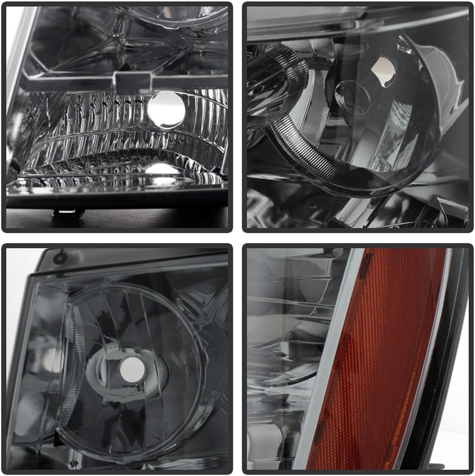 Smoked Factory Look Headlights Driver + Passenger Side Set O5242