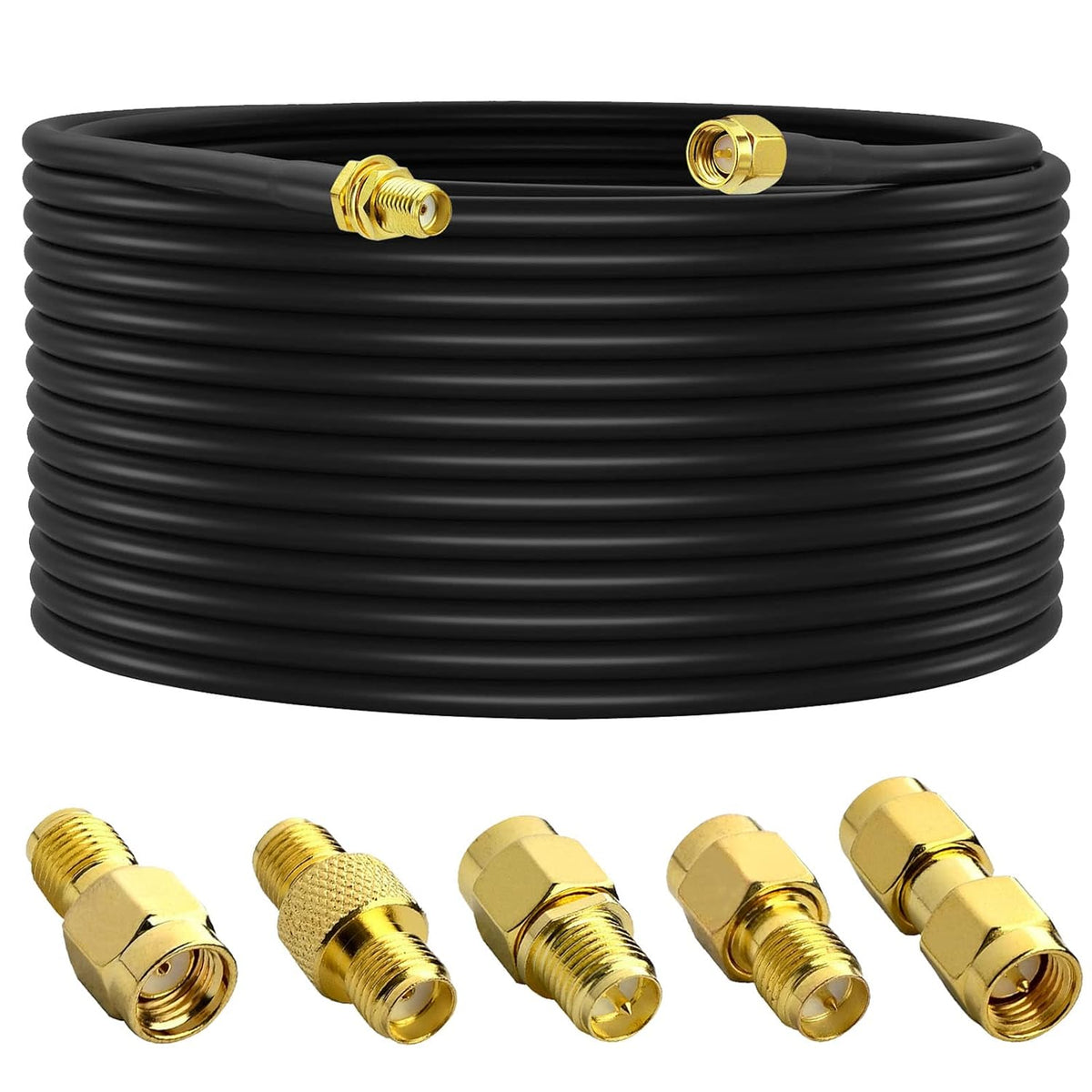 32.8 Ft RG58 SMA Male to SMA Female Antenna Extension Cable L303