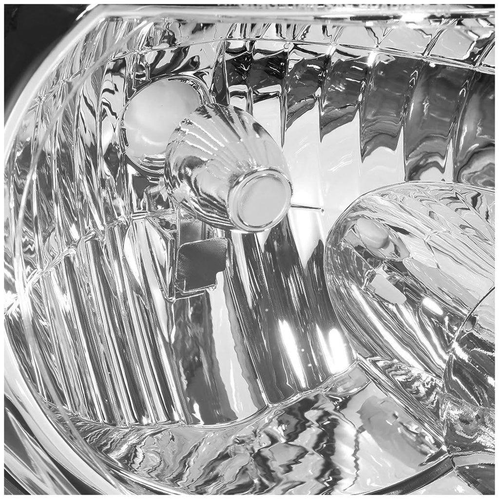 Pair Chrome Housing Amber Corner Headlamp D733249