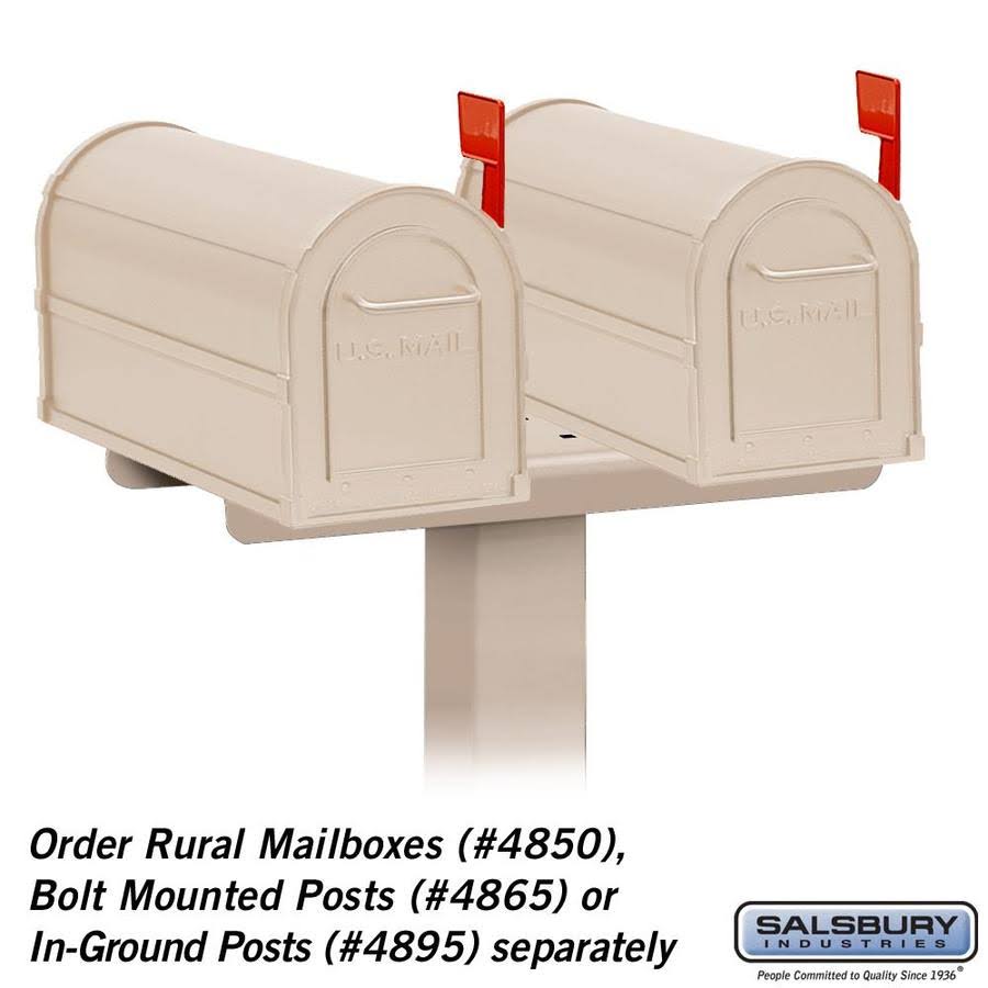 Beige Rural Mailbox A1255