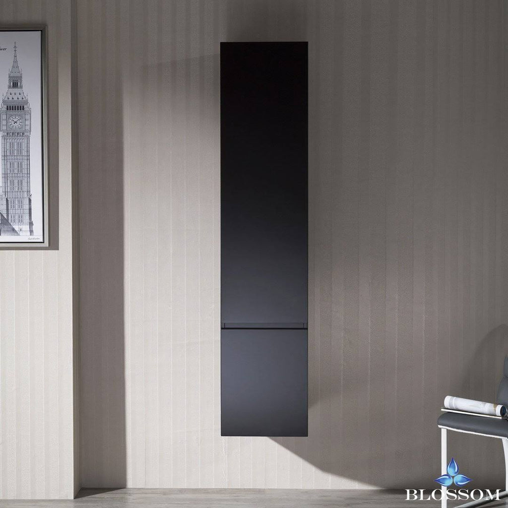 Espresso Wall Mount Linen Cabinet Y5859