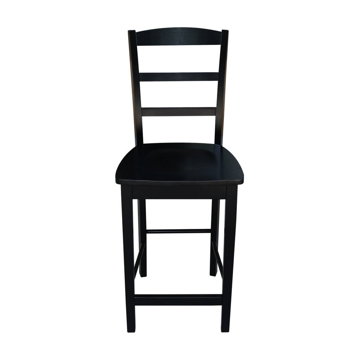 Round Pedestal Gathering Height Table with 2 Counter Height Stools, Black N504