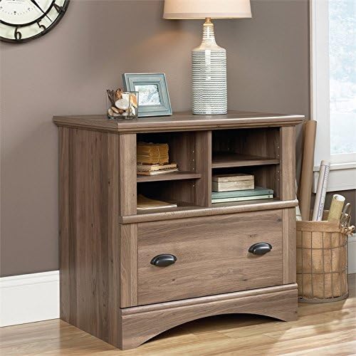 1 Drawer Lateral File Storage Cabinet with Key Lock in Salt Oak S34754