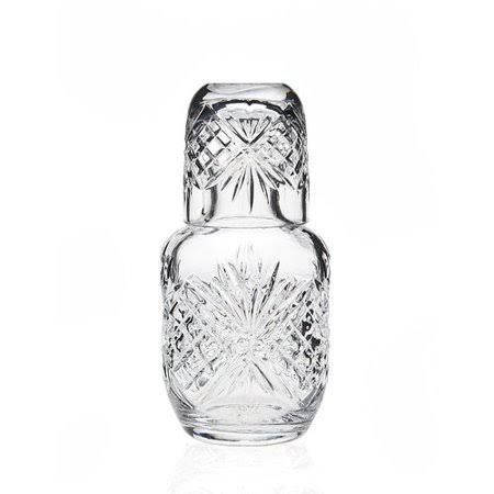 Crystal Bedside Night Carafe with Tumbler Glass J911991